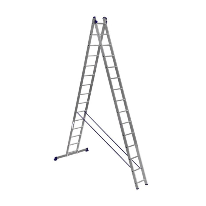 Dvojdielny viacúčelový hliníkový rebrík Elkop VHR Profi 2x17, 1ks