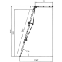 Multifunkčný oceľový rebrík Elkop M 4x3 FE, 1ks