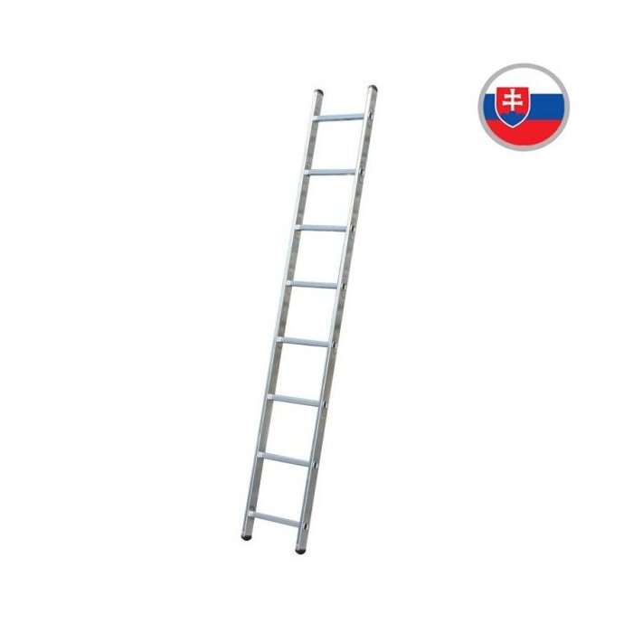 Oporný hliníkový rebrík VHR Trend 1x8 priečok